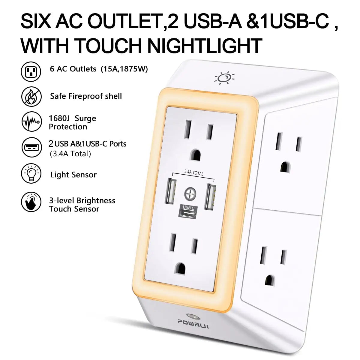 Multi-Plug Outlet Surge Protector