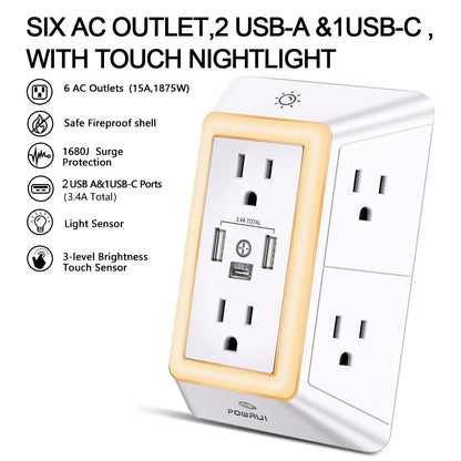 Multi-Plug Outlet Surge Protector