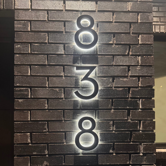 Custom Home Numbers | LED Lights